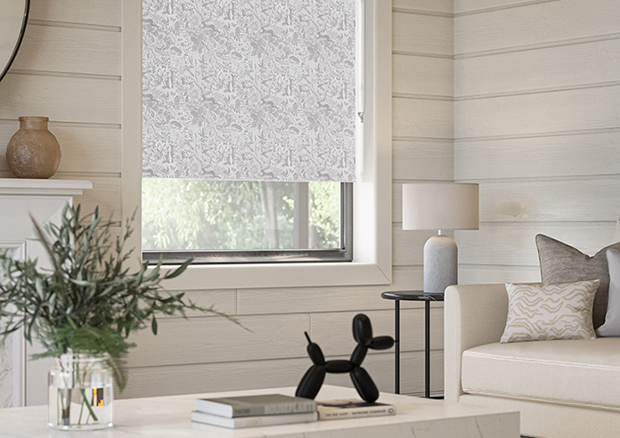 Folk Meadows, Clay Grey - Twist&Fit Roller Blind - Image 5